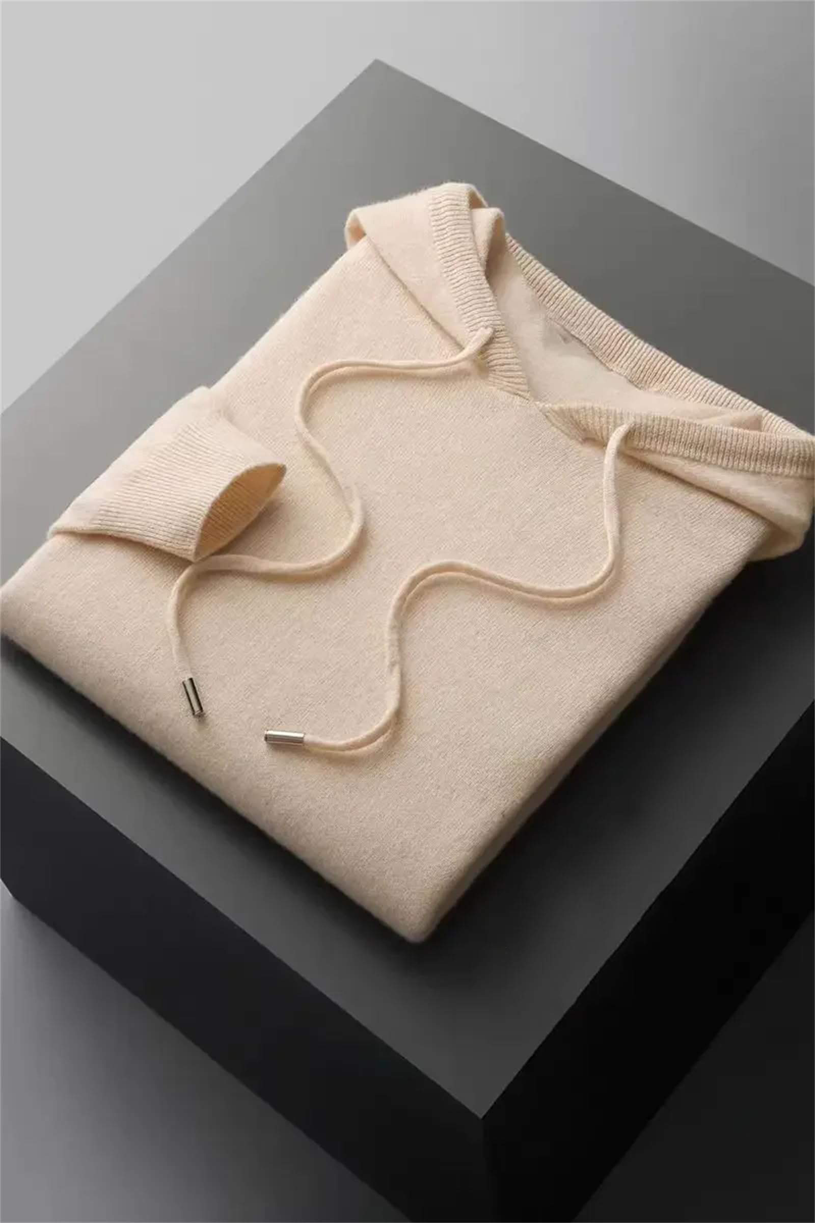 Yeuyyben Inverno Uomo Cashmere Maglione Con Cappuccio Colletto Lavorato A Maglia Pullover Casual Manica Lunga Top
