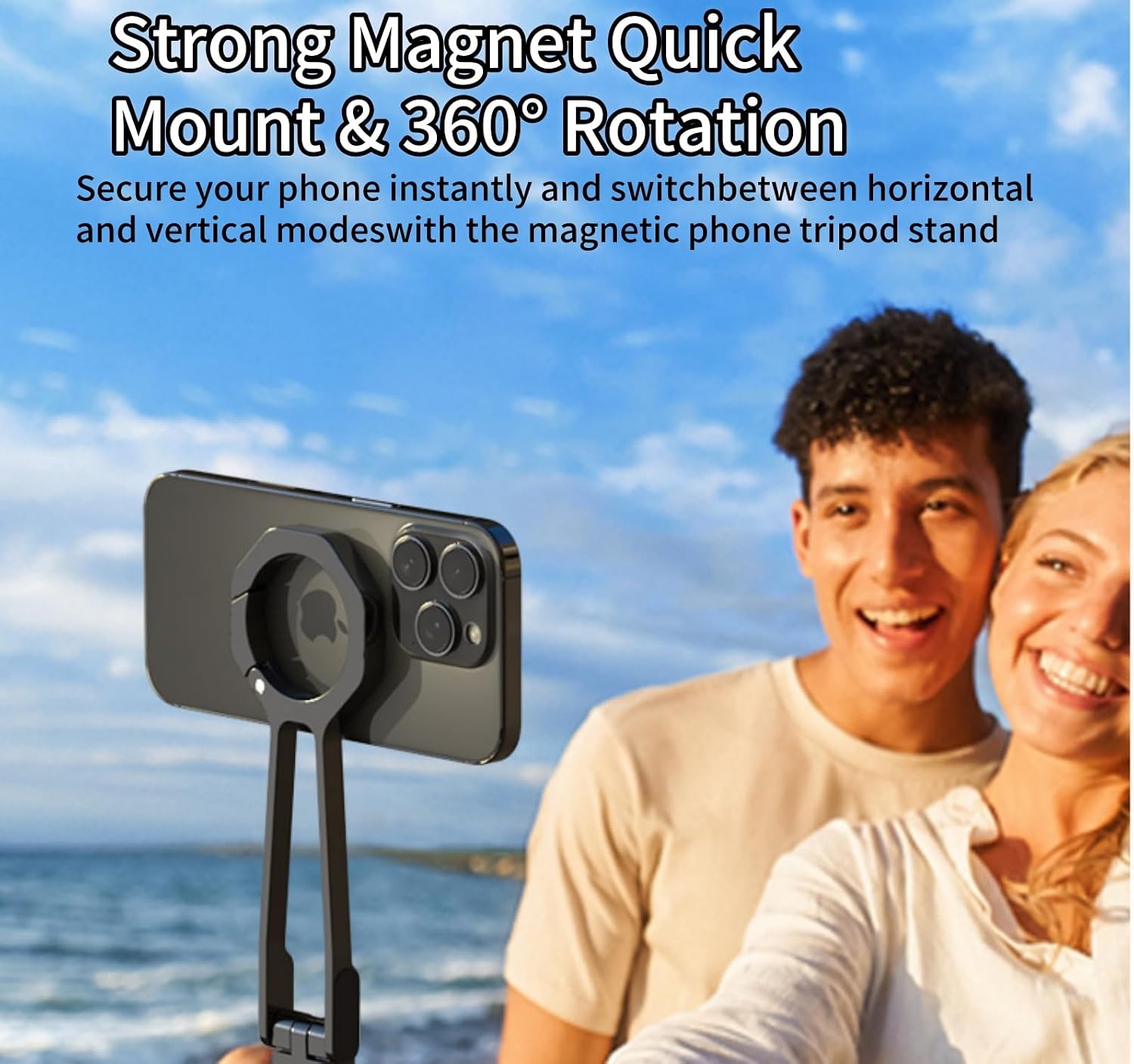 Phone Holder for Magsafeetractable Hands-Free Suction Cup Phone Mount for Gym/Mirror/Smooth Surface, Compatible with Android and All Smartphones
