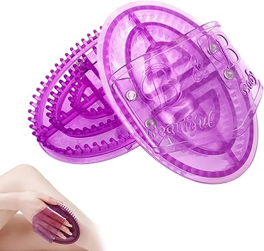2Pcs Meridian Massage Brush,Meridian Brush Massage Body Brush,Full Body Relaxation,Ideal for Beauty Salon SPA UsePurple