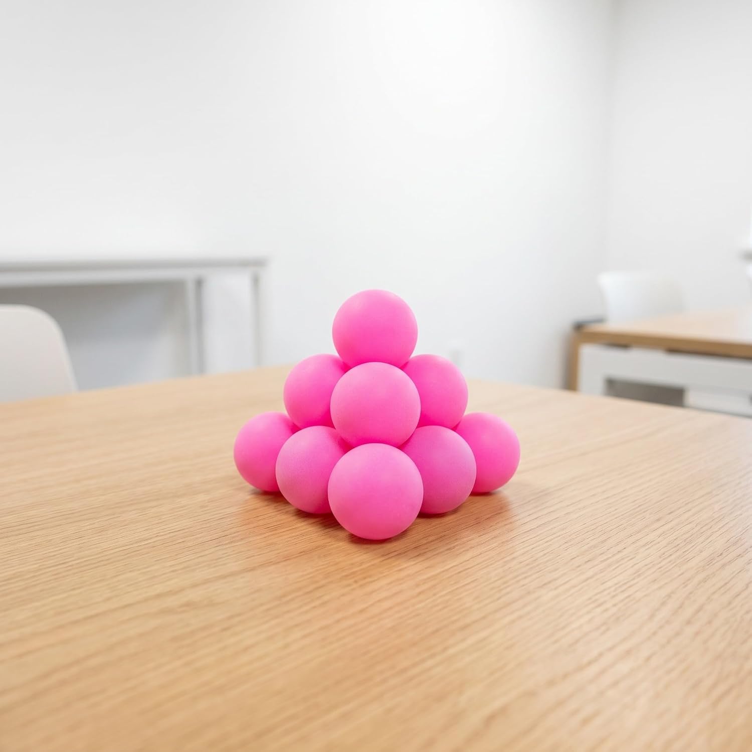 100pcs Small Plastic Balls for Games 40mm Seamless Blank Table Tennis Balls Matte Surface Finish and No Printed Logo for Classroom Games and School Activities