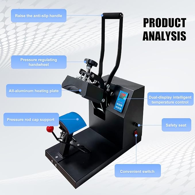 Termofijadora para Gorras VHLVHL, Control Digital de Temperatura y Tiempo miniatura 3