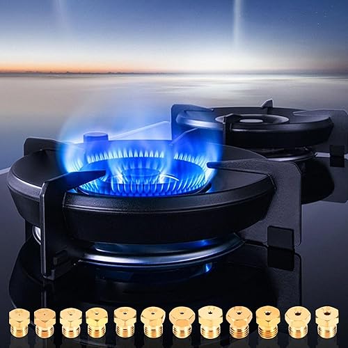 Miniatura 6 de STPCTOU Kit de conversión de orificio de horno de estufa de gas natural de propano Lp, piezas de repuesto de boquilla de quemador de chorro de gas