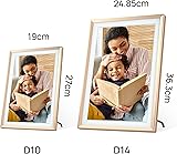 ARZOPA 10.1" Metal Digital Photo Frame Free Cloud Storage WiFi Digital Picture Frame HD Touchscreen No Subscription APP Sharing Unlimited Photos/Videos Best Custom Frame for Gifting Family - D10 Gold - 8