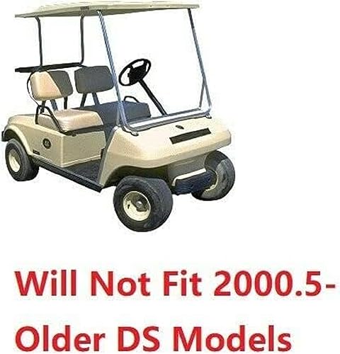 Vista 85 de Huskey - 2 fundas de asiento delantero para carrito de golf EZGO Medalist/TXT 94-13, costuras de diamante negro y azul de dos tonos con ribete azul