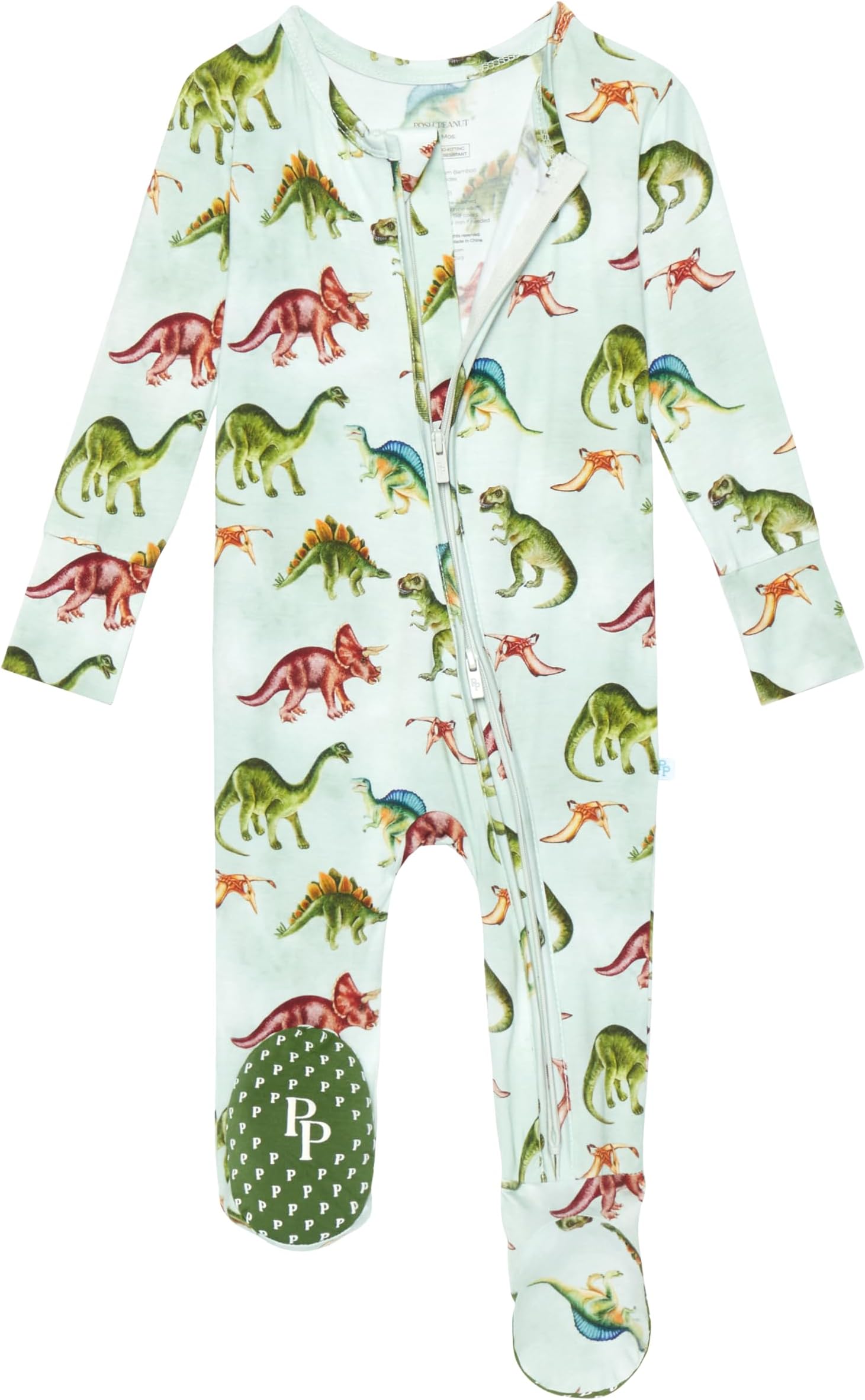 Posh Peanut Baby Boy Footie Pajamas - Soft Viscose Made from Bamboo 2 Way Zipper Sleepers & Onesies