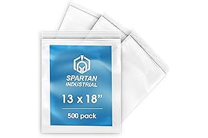 Spartan Industrial 13 X 18 Inch (500 Count) Large Resealable Plastic Bags