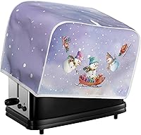Vista 265 de Marbling Butterfly Print 2 Slice Toaster Dust Cover, Kitchen Small Appliance, Anti Dust and Fingerprint Bread Machine Cover