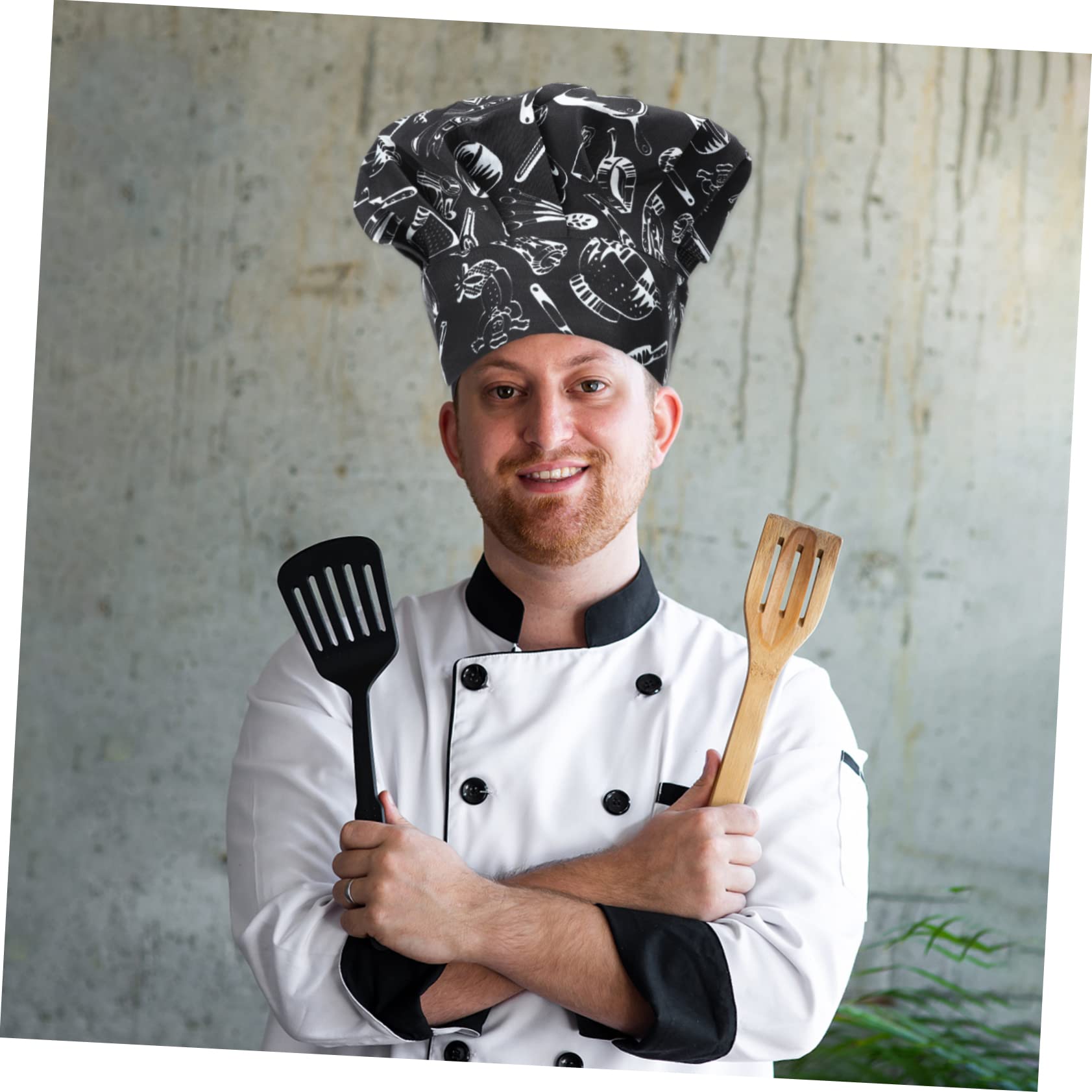 CALLARON 3 Juegos Gorro De Cocinero Gorro De Calavera s para Hombre De Lechero para Hombre Protector Transpirable De Red Divertido 2 Piezas * 3