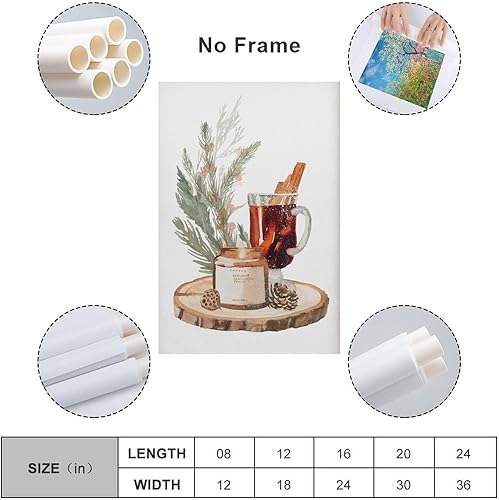 Miniatura 2 de LivasH CHRISTMAS PRINT, Weihnachten Wandkunst, Festlicher Druck, Winter Dekor, Xmas Decor Poster Picture Print Canvas Wall Art for Home Bedroom Wall