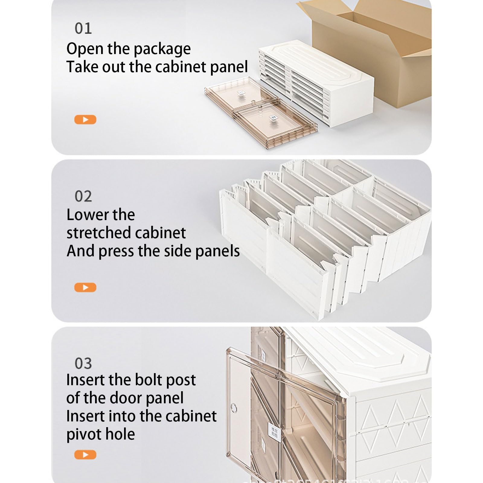 Schuhaufbewahrungsschrank, Kunststoff-Schuh-Organizer mit Tür, faltbares Schuhregal für schmale Schränke und Eingänge, transparentes Design, platzsparende Lösung, 9 Flip-Top-Packs