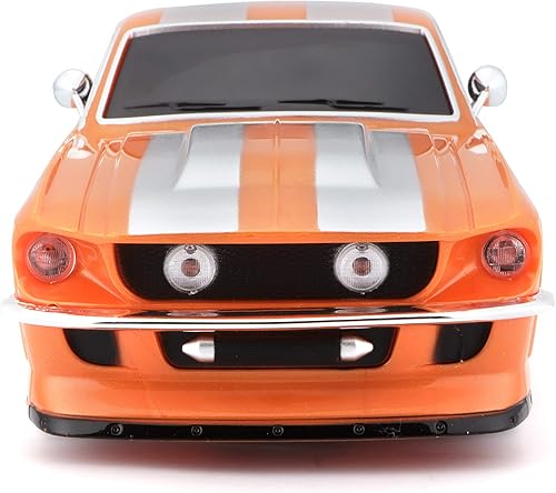 Miniatura 2 de Maisto Tech R/C 1:24 Escala 2.4 GHz 1967 Ford Mustang GT, Naranja Metálico