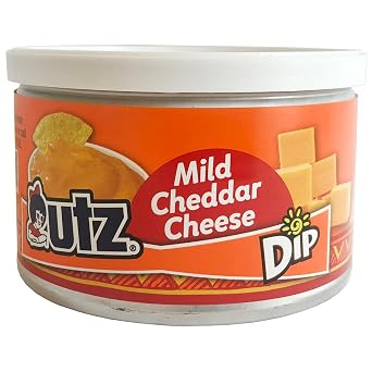 Utz Mild Cheddar Cheese Dip, 9 oz. Canister - Smooth & Creamy Cheese Dipping Sauce, Perfect for Chips, Pretzels, and Snacks, Ready-to-Eat Party Appetizer