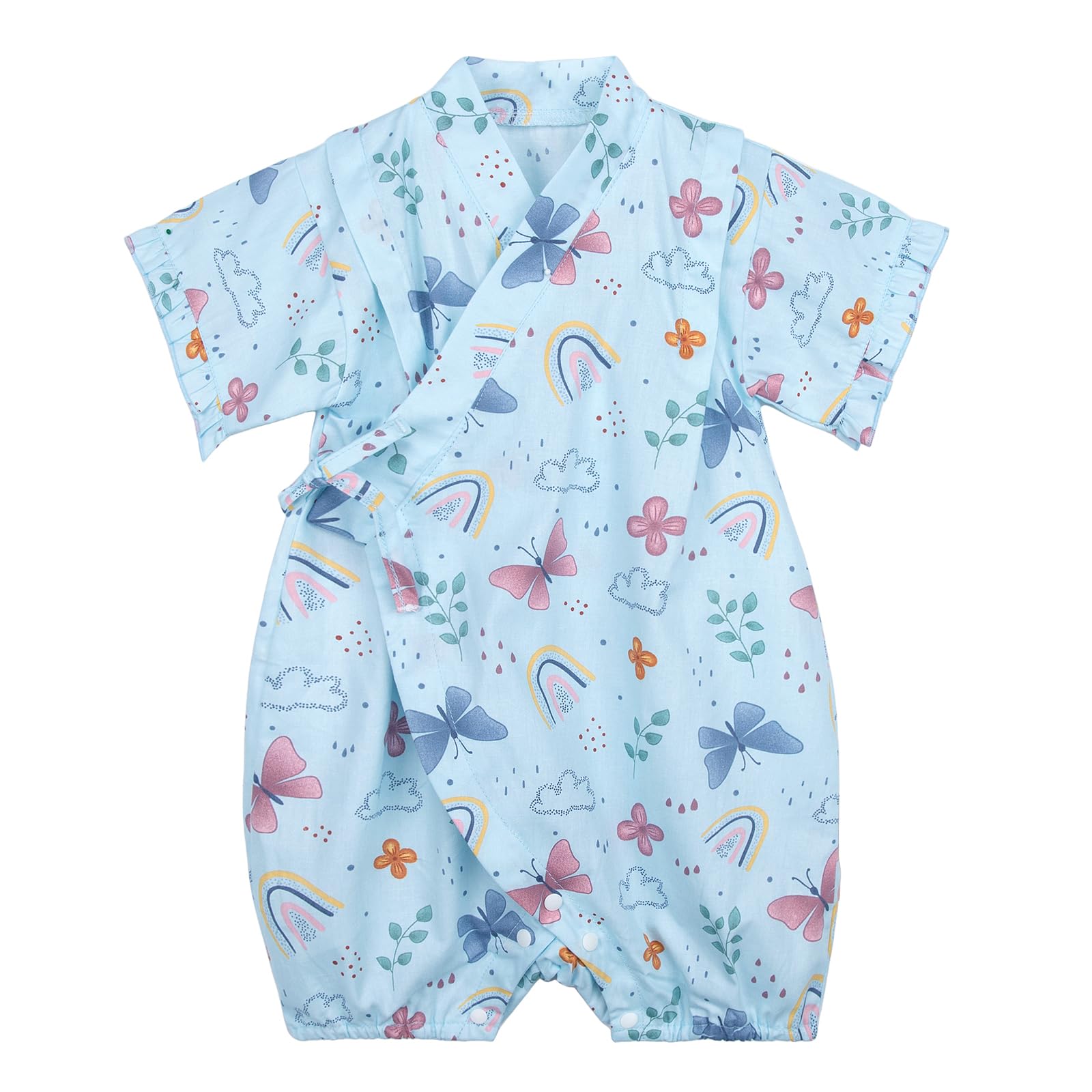 Baby Japanese Kimono Robe Cotton Infant Comfy Loose Romper