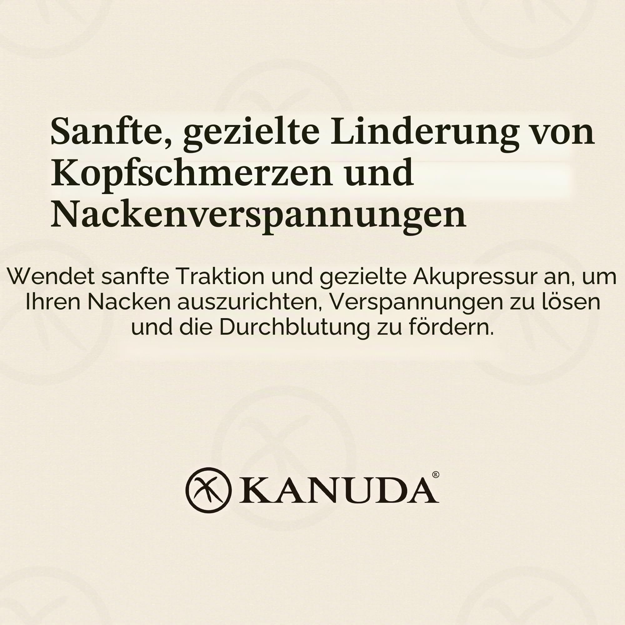 KANUDA Kopf-Nickerchen-Kissen – Zervikales Traktionsgerät zur Linderung von Nackenschmerzen Nackendehner, professionelles Nackenmassagegerät, Physiotherapie, entworfen von einem Physiotherapeuten