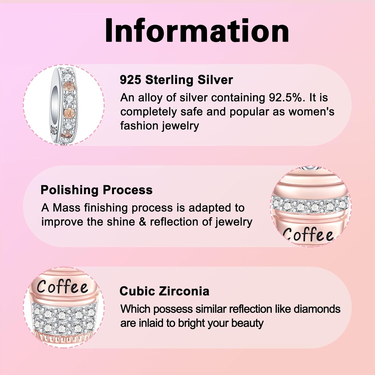 LUXILLA 925 Sterling Silver Charm Golden Family Tree Sparkling Cross Cute Dragon Charms Fits Bracelets Necklace Pendant Bead Jewelry Gift for Women Family Friends - Image 5