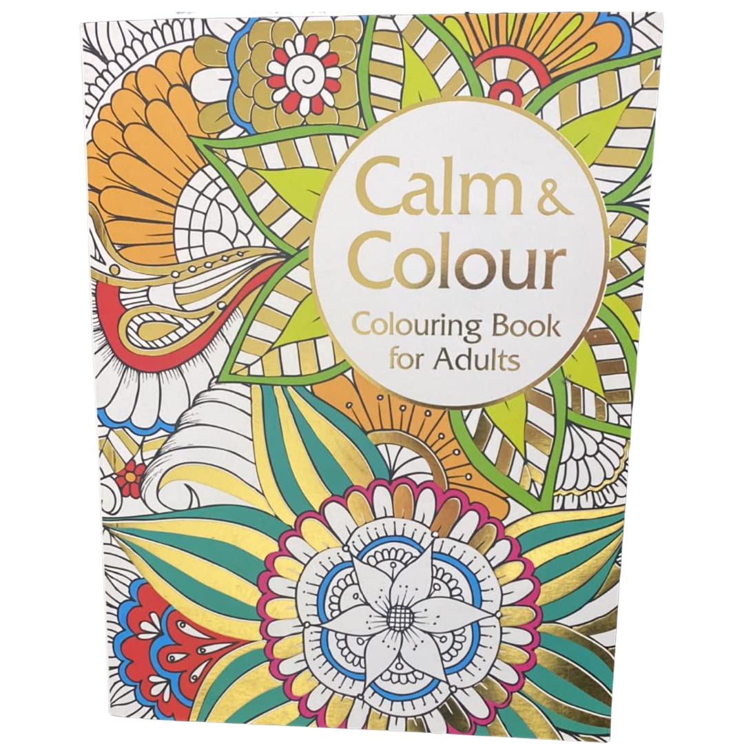 RaiSeru Mandala Coloring Book for Adults and Kids – Calm and Colouring Books with Designs and Patterns – Paint on Heavy Paper – Set of Two