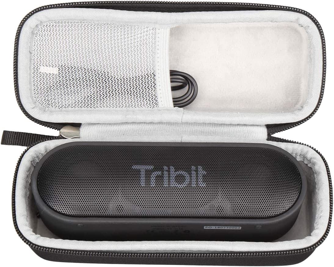 M.G.R.J® Portable Carrying Case Cover for Tribit XSound Surf/XSound Go Bluetooth Wireless Speakers (Hard|EVA|Black)