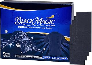 🎁 FREEBIE: Fogli Di Tintura Per Tessuto Nero – Booster Di Colore Per Lavatrice, Ristoratore Di Colore Per Vestiti, Compresse Oscurant…