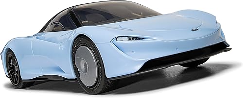 Miniatura 7 de Airfix Quickbuild McLaren Speedtail - Kit de modelo de construcción de ladrillo azul claro J6052