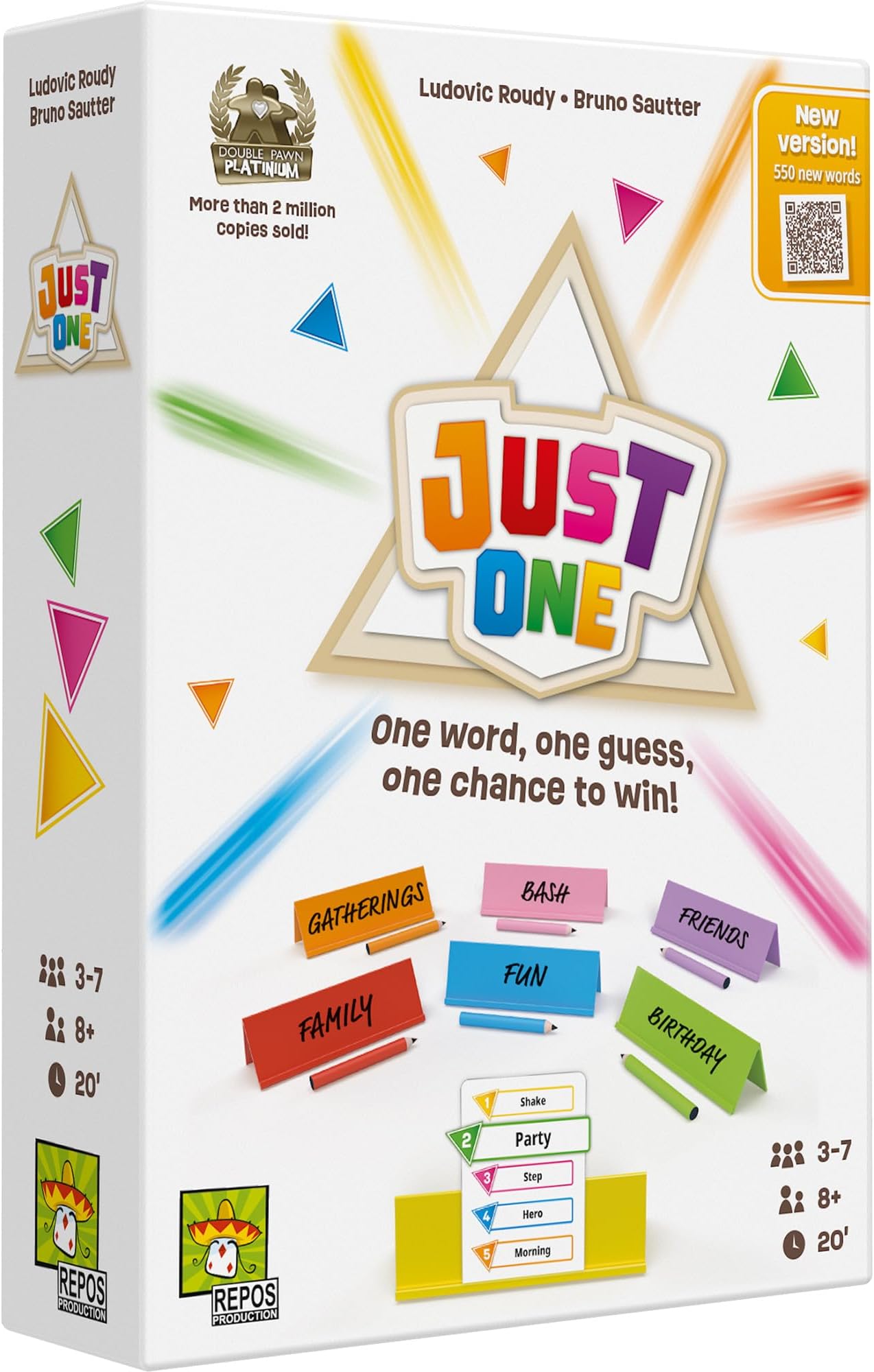 Asmodee Just One Party Game (2025 Refresh) - Cooperative Mystery Word Guessing Fun for Family & Friends, Kids & Adults, Ages 8+, 3-7 Players, 15 Minute Playtime