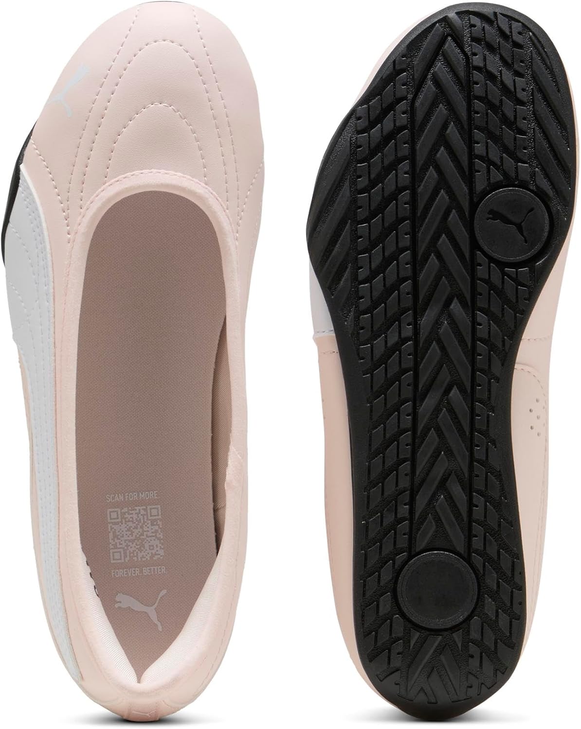 PUMA Women's Catch Soleil Ballerina Trainers, Jasmine Flower PUMA White, 9