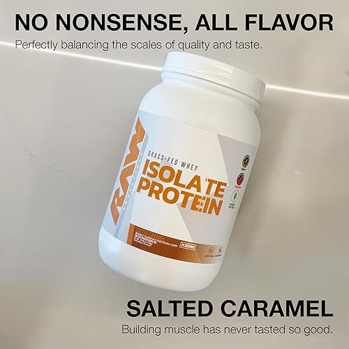 Vista 21 de RAW Proteína aislada de suero en polvo, chocolate oscuro, 100% alimentada con pasto para nutrición deportiva en polvo para crecimiento muscular