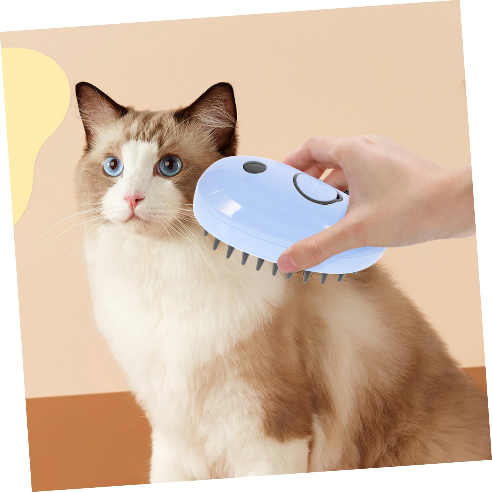 Yardwe 5St Katzendampfbürste tierbürste Haustier bürsten für katzen katzebürste Haardampfer Katzenbadschrubber Badezubehör für Katzen sprühen Katzenbürste Shampoo Wal Massagebürste