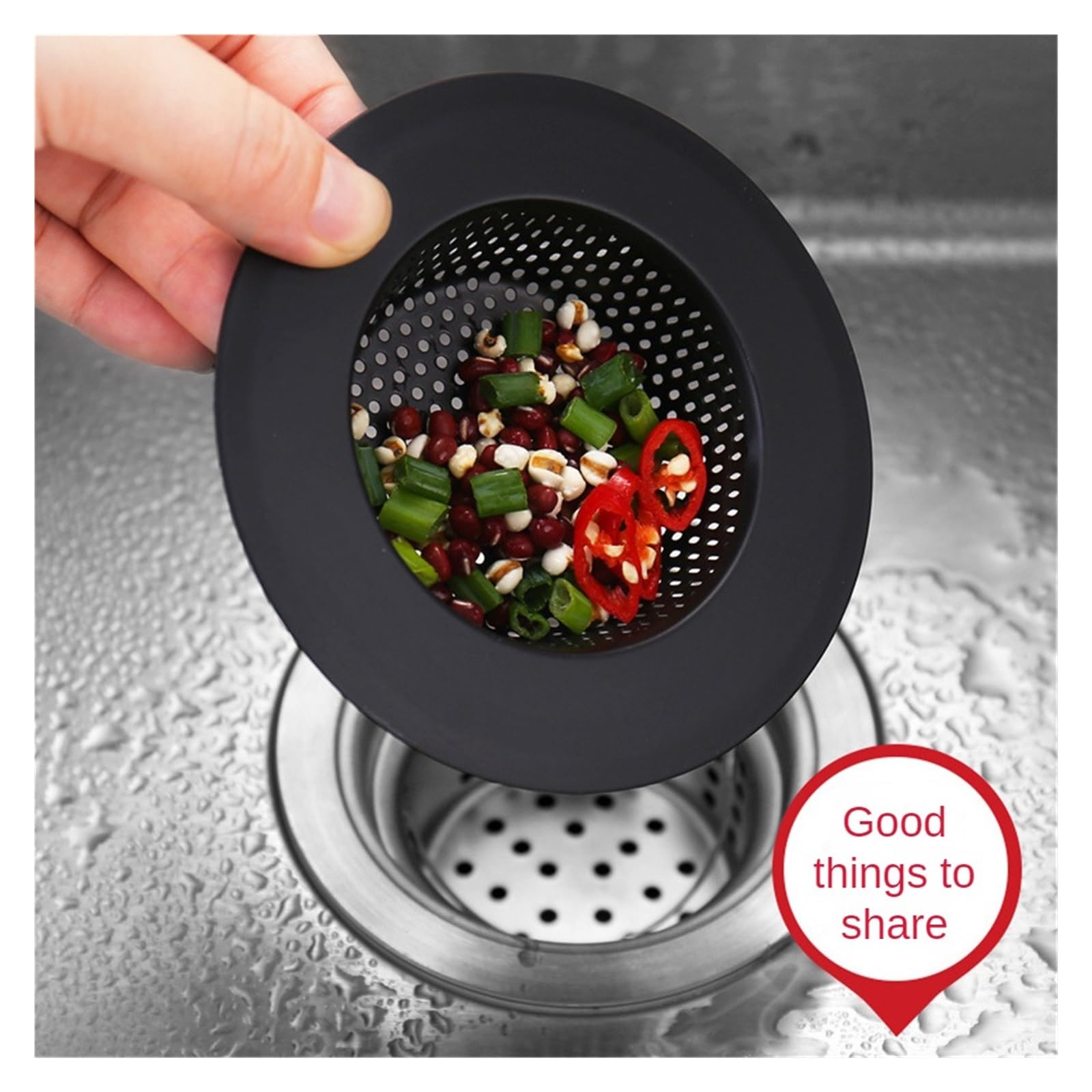 Colador Para Fregadero De Acero Inoxidable – Malla Filtro Redondo Para Cocina – Cubre Desagüe