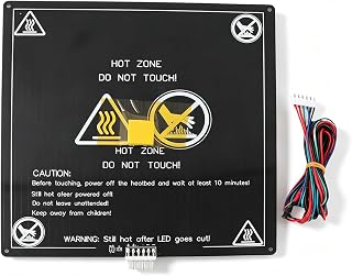 3D Drucker Heated Bed, 12V Aluminium Heizbett Hotbed mit Drahtkabel, Drahtkabel Heatbed Platform Kit für A8 A6 3D Drucker Heizbett Plattform