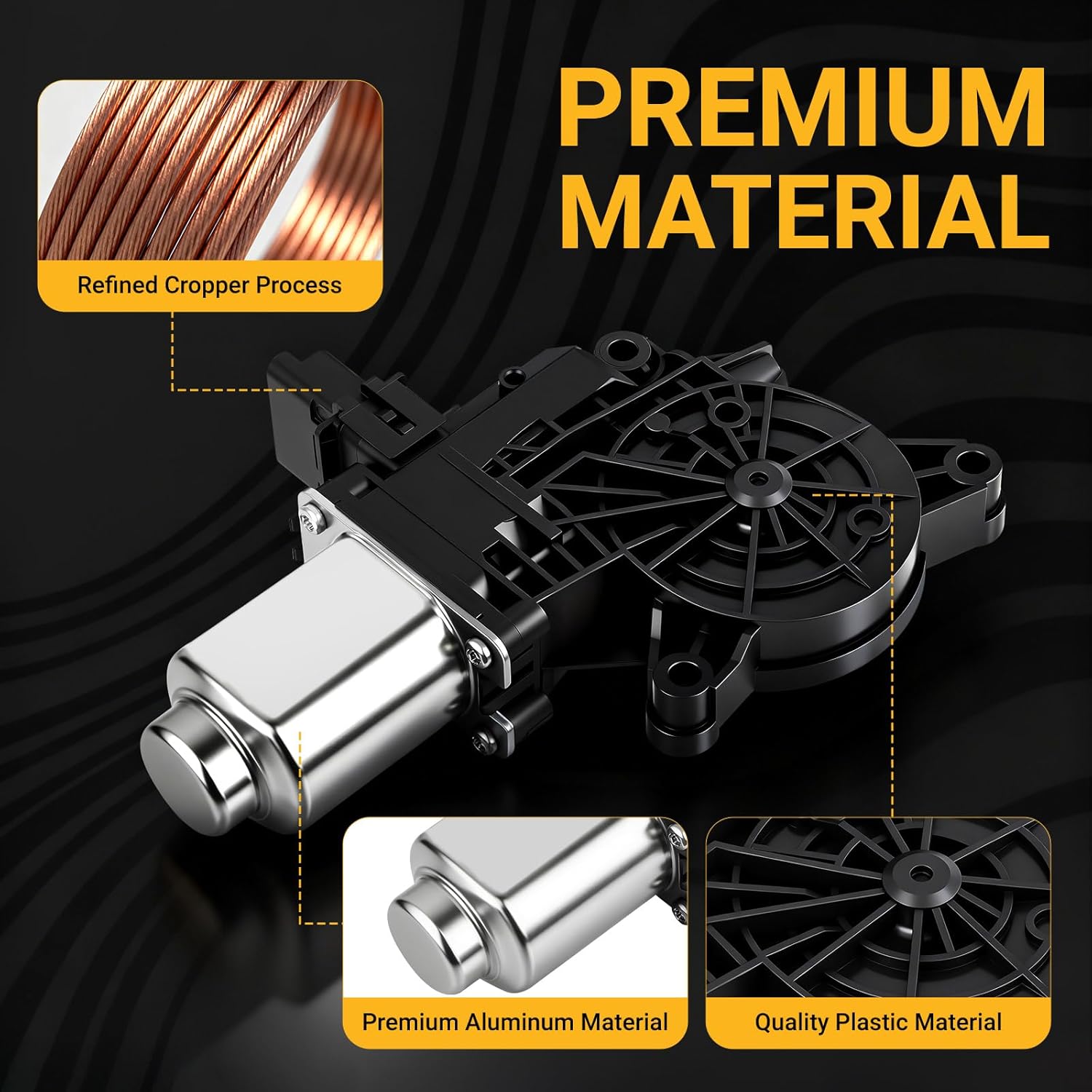 Power Window Motor Front Left Passenger Side Compatible with Hyundai Ioniq 2017 2018 2019 2020 2021 2022 Power Window Regulator Replacement for 82450-G2020 82450G2020