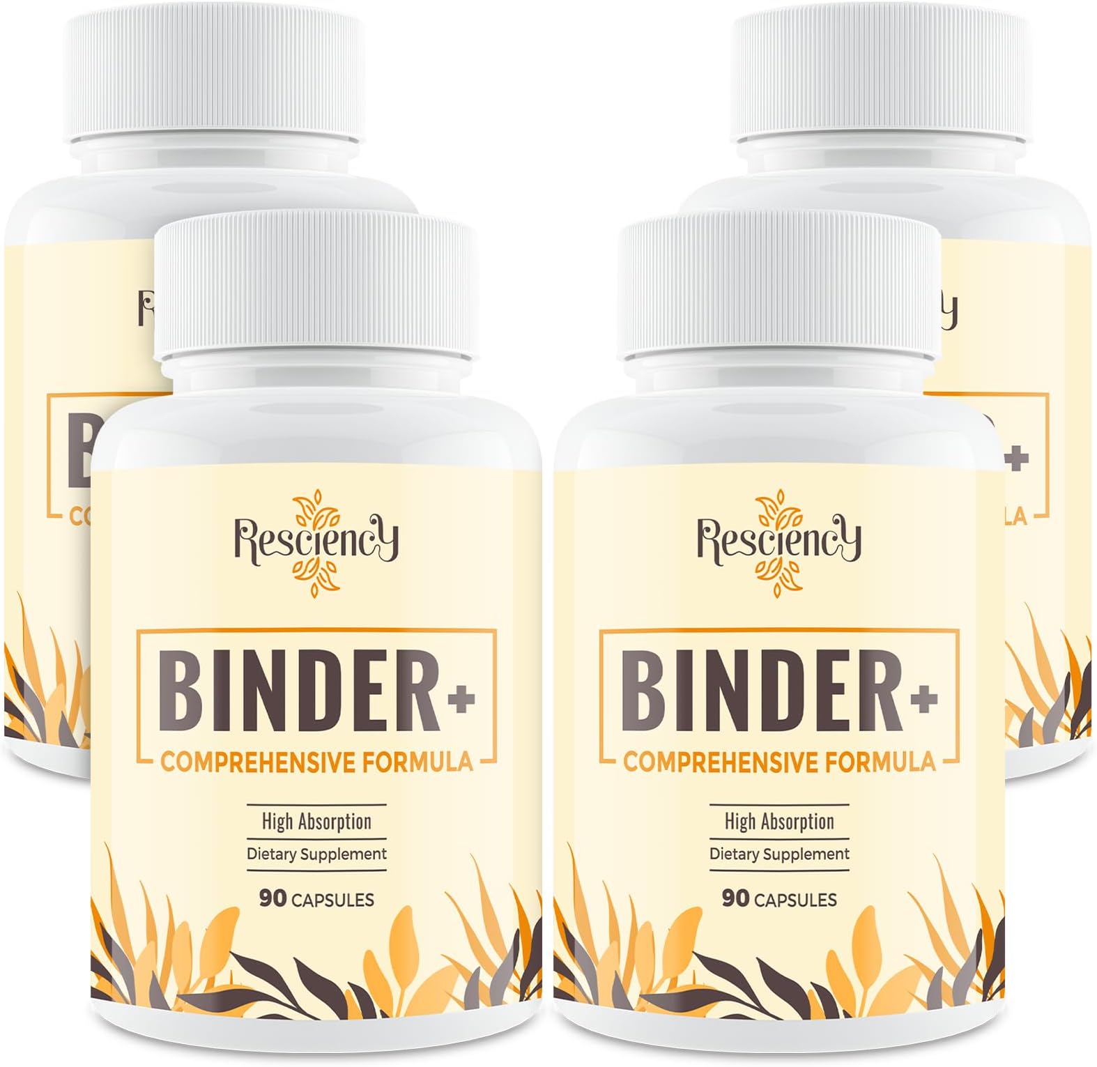 Resciency Detox Binder Supplement – 360 Vegan Capsules