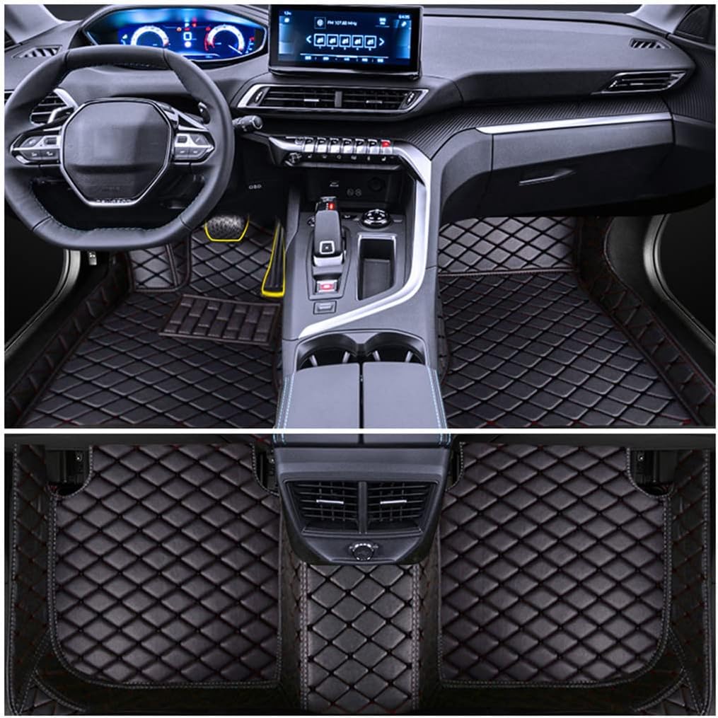 Custom car Floor Mats fit for Mercedes for 300 GLC 2016-2022 Artificial Leather All Weather Protection Floor Liners Carpet Interior Accessories Black