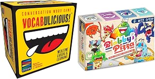 Semper Smart Games VOCABULICIOUS & Blobby's Pizza Math Card Game