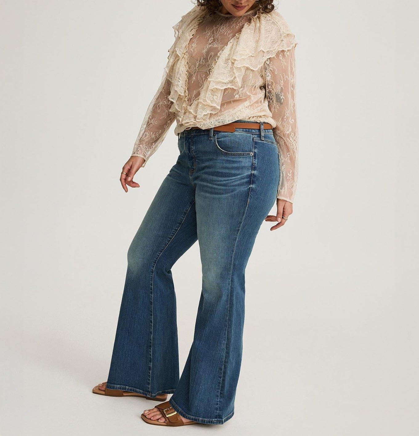 Torrid Women's Plus Size Perfect Mid-Rise Flare Jean - Image 5