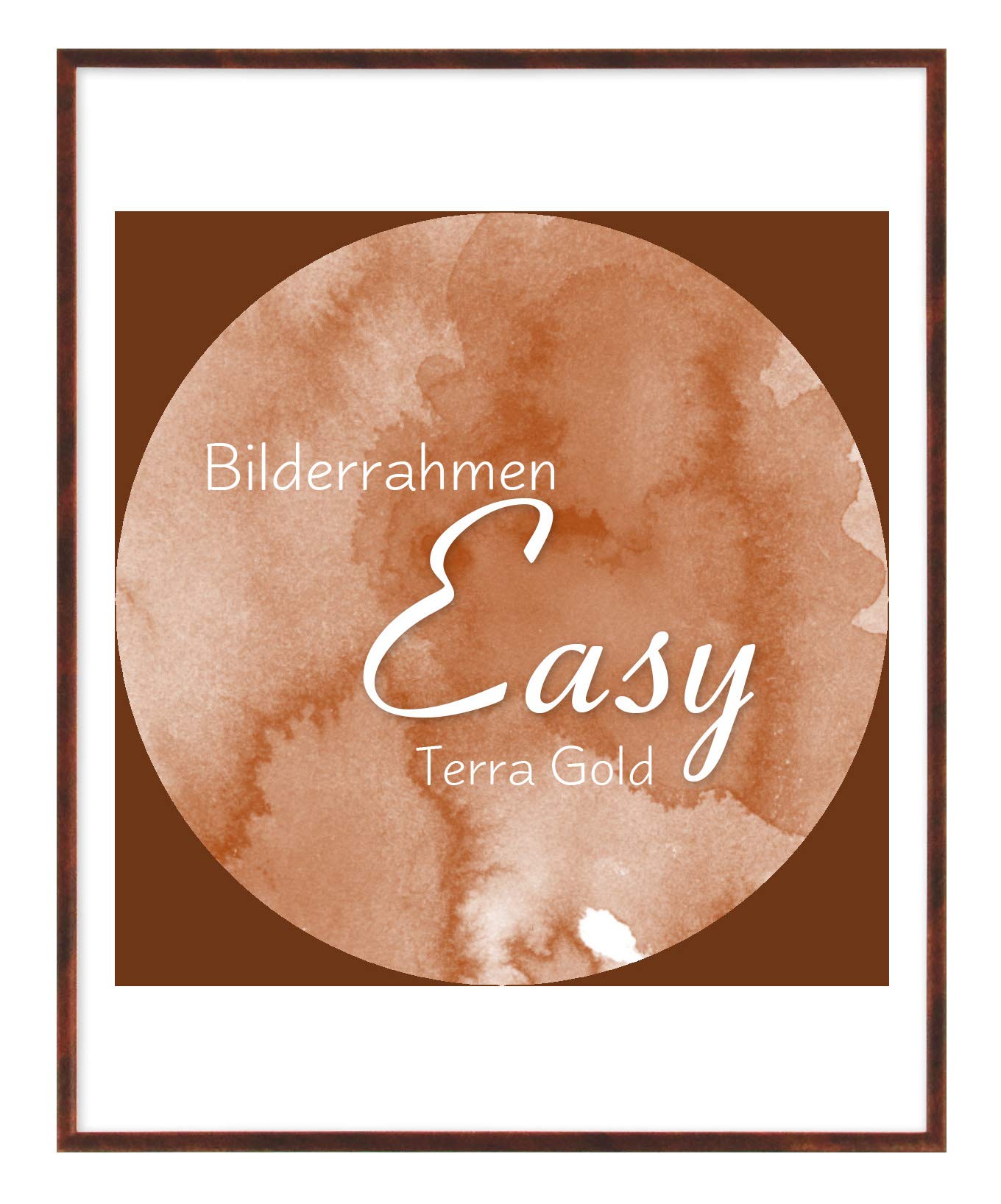 Cadre photo 42x42 cm léger BIRAPA Easy plastique Terra Gold pour changer d'affiche sans effort