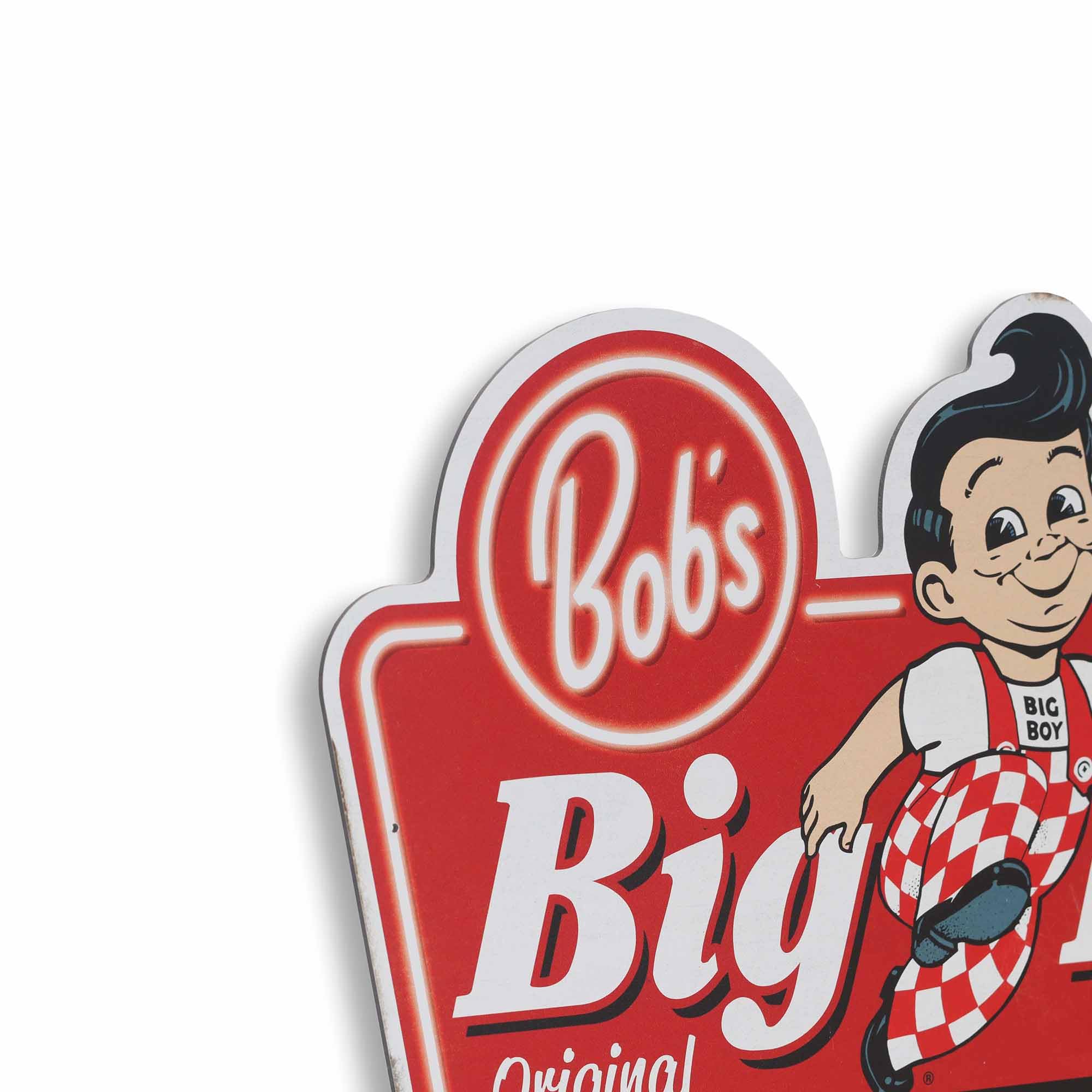 Bob's Big Boy Double Deck Hamburger Metal Sign - Vintage Bob's Big