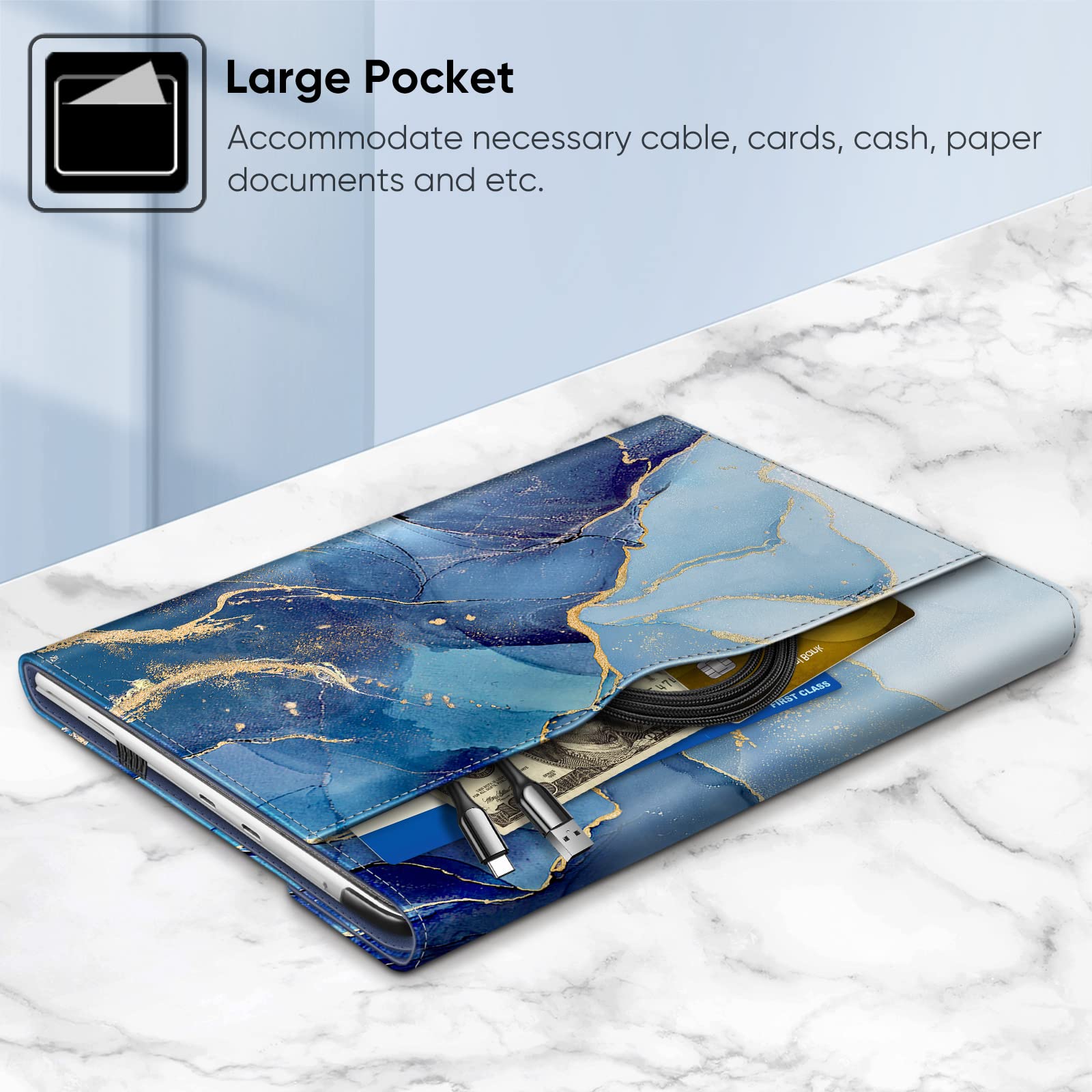 Microsoft Surface Laptop 7 FINTIE Custodia Per Microsoft Surface Pro 8 13 Pollici 2021, Antiurto Cover Microsoft Surface Go - Foto 12