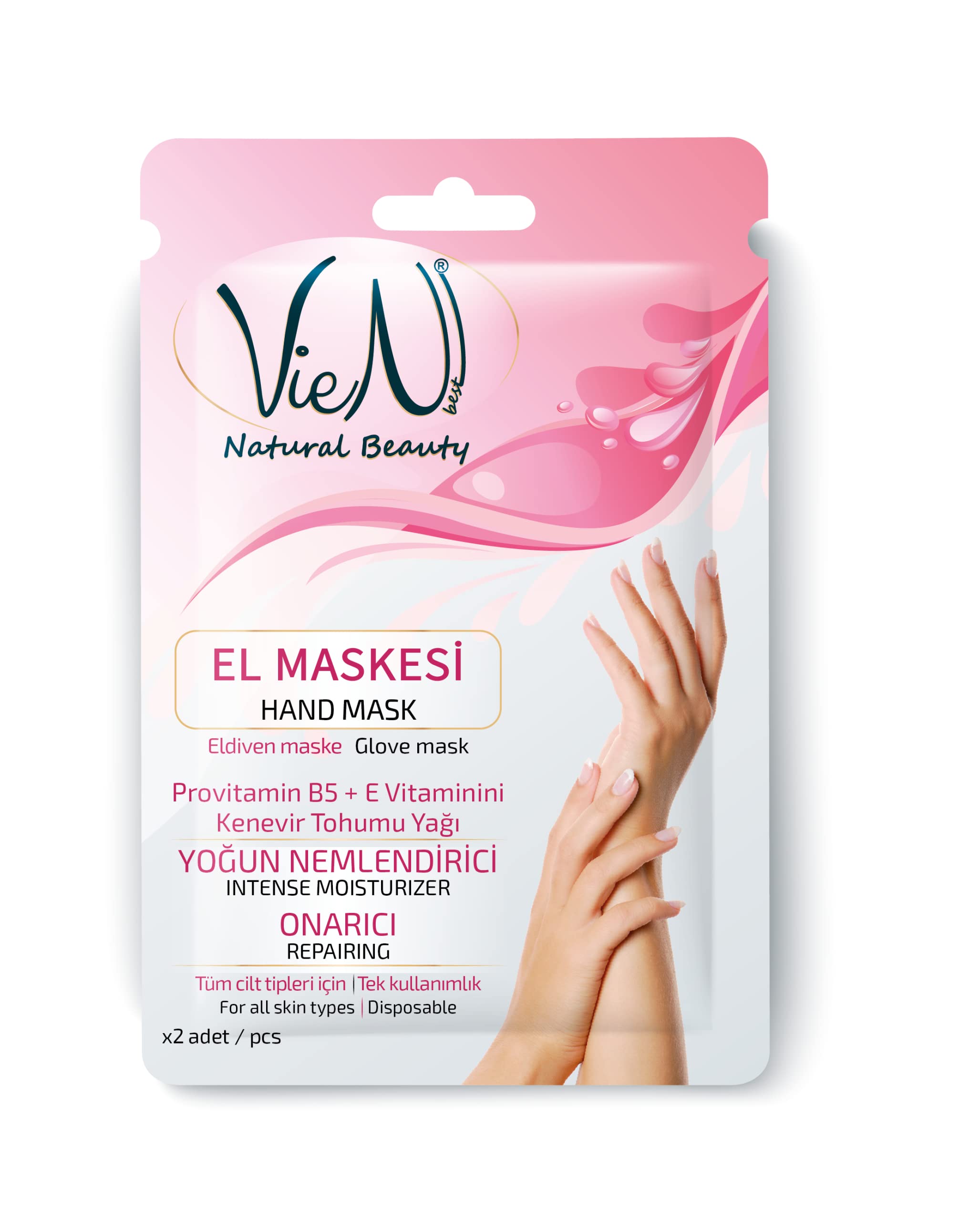 Vien Best Vienbest El Bakım Maskesi Tek Kullanımlık Hand Mask Eldiven Maske Yoğun Nemlendiricili