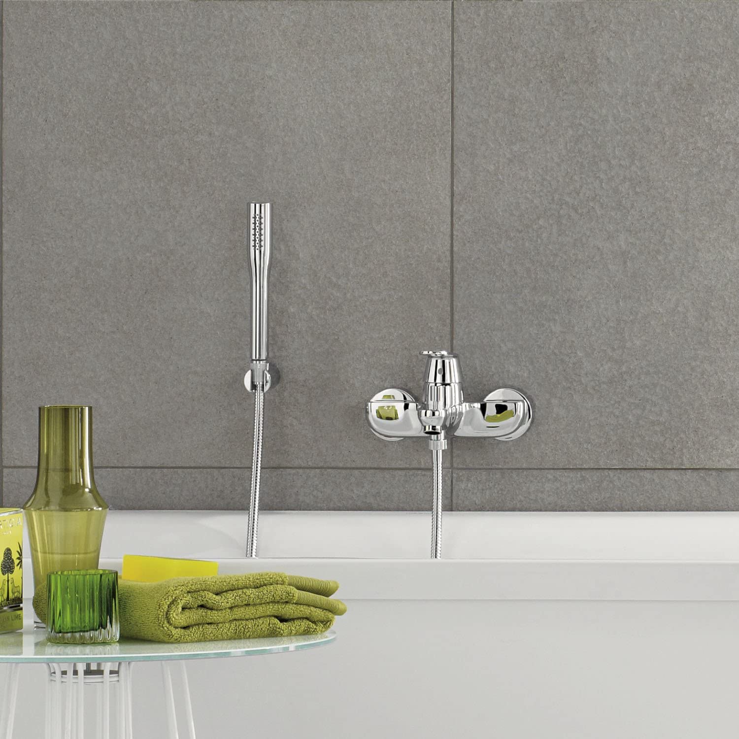 Grohe 32832000 Miscelatore Monocomando Vasca/Doccia con Manopola Doccia, Cromo