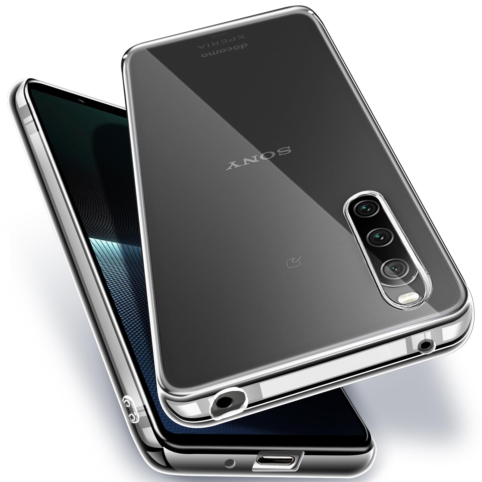 SONY Xperia 10 V 本体 ブラック 保護クリアケース付 Amazon.co.jp: Sony Xperia 10 V クリア ケース 耐衝撃 SO-52D