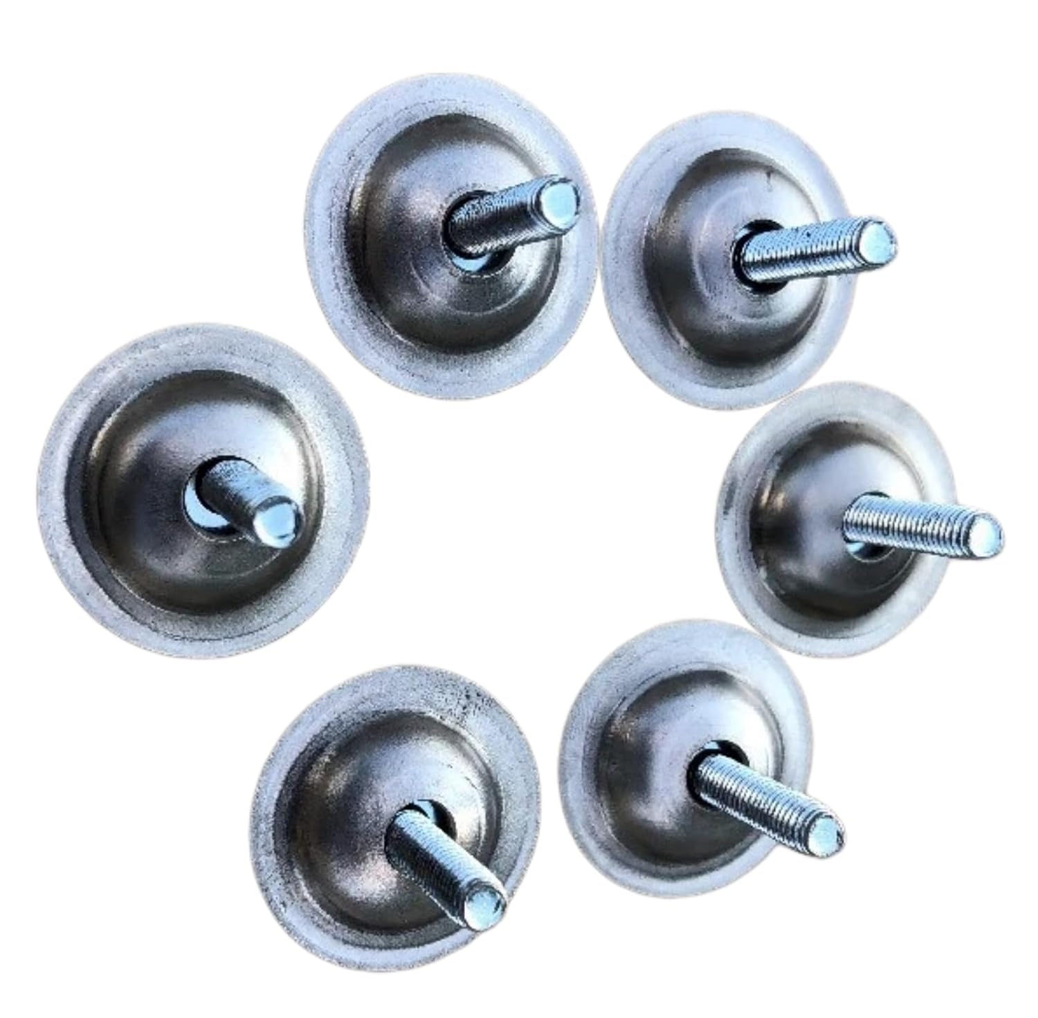 5X Bolts and Skid Cup Washer 705007171 Plated Steel Silver Replacement Parts