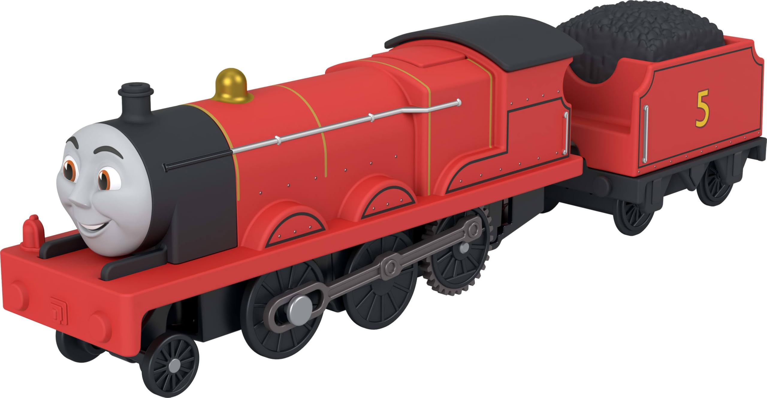 Thomas & Friends by Fisher-Price Motorized Toy Train, Battery-Powered James Engine & Tender Vehicle, Classic Characters from the Railway Series​, JLL51