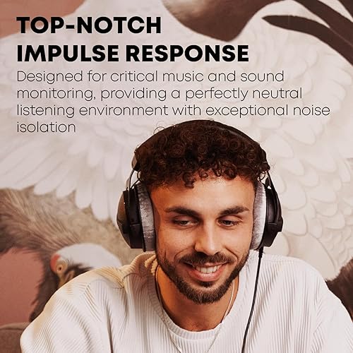 Vista 40 de DT-770-PRO-32 cerrado dinámico para aplicaciones de control y monitoreo de auricular Beyerdynamic, 32 Ohmios, Gris