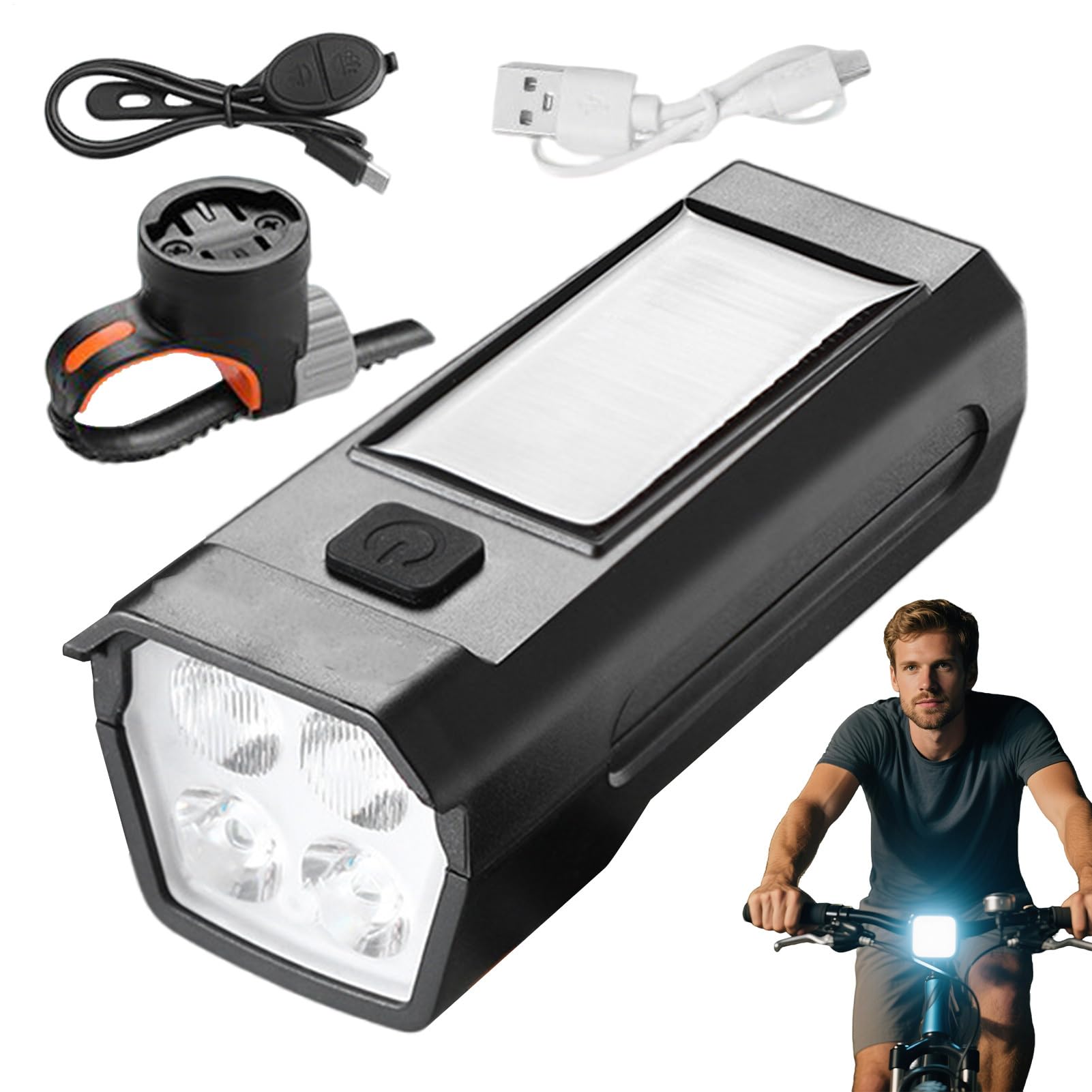 Iluminación de bicicleta para senderismo y rutas nocturnas de montaña 8