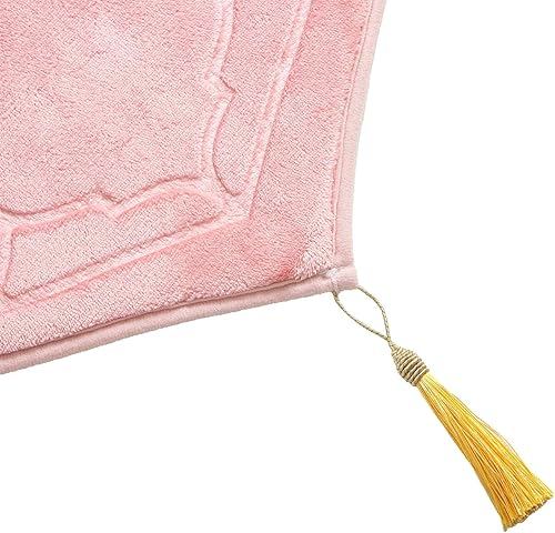 Miniatura 5 de JE JOUE Alfombra de oración musulmana islámica, esponja gruesa musulmana para hombres y mujeres, Eid Travel Ramadán, suave, de lujo, ideal para