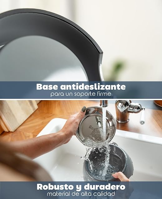 Foto 4 de 5 de lionto Comedero de melamina con Base Antideslizante