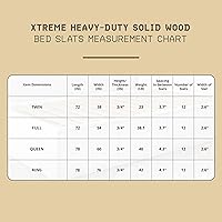 Vista 7 de Hercules Xtreme - Láminas de soporte para cama, tablero de pino macizo resistente, tamaño individual