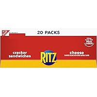 Vista 36 de RITZ Galletas tipo sándwich de queso, 20 paquetes de bocadillos (6 galletas por paquete)