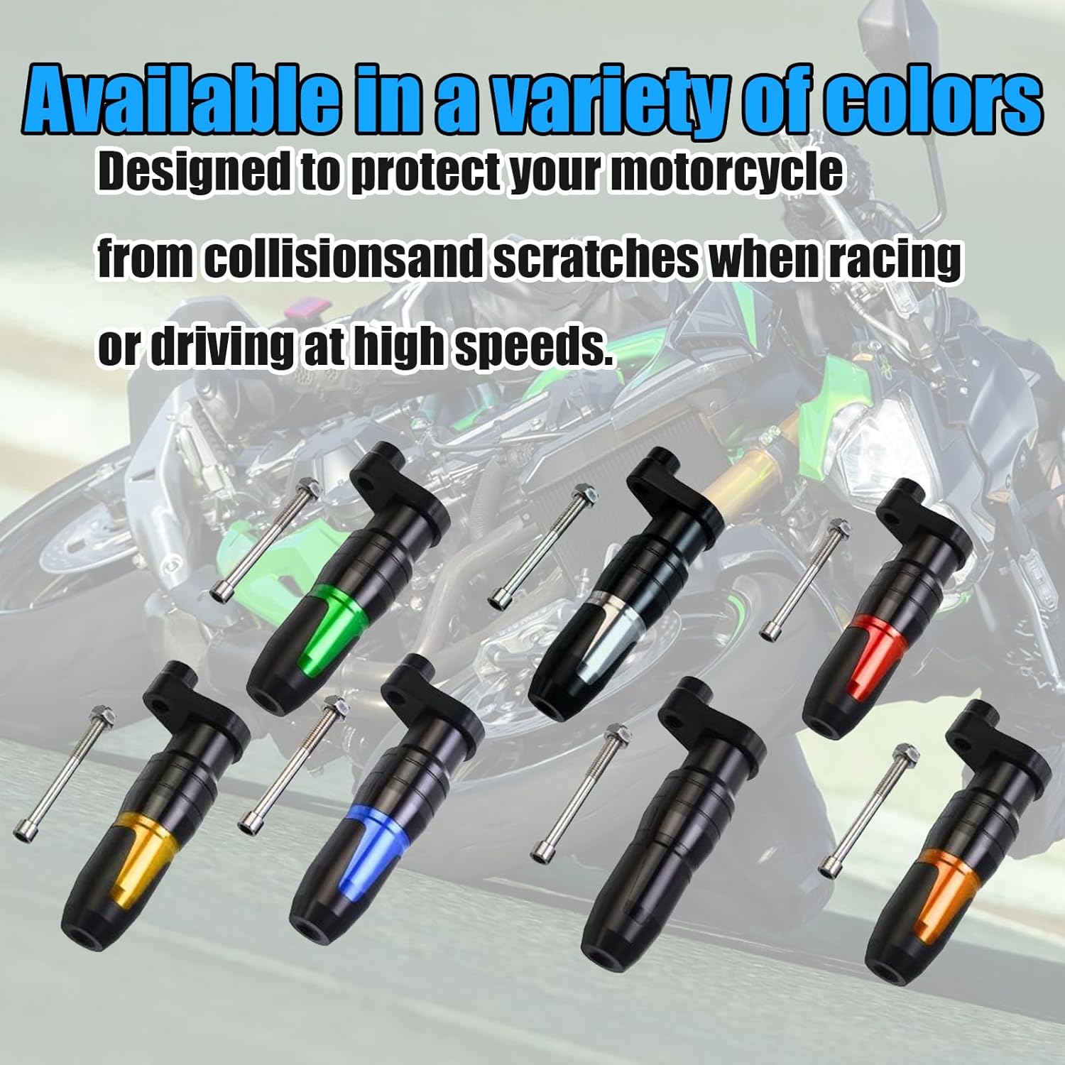 For MT-03 MT03 2025 Muffler Protector Exhaust Sliders Frame Protectors Crash Pads Anti-Fall Protection Pads 2018-2025 Motorcycle Accessories (Titanium)