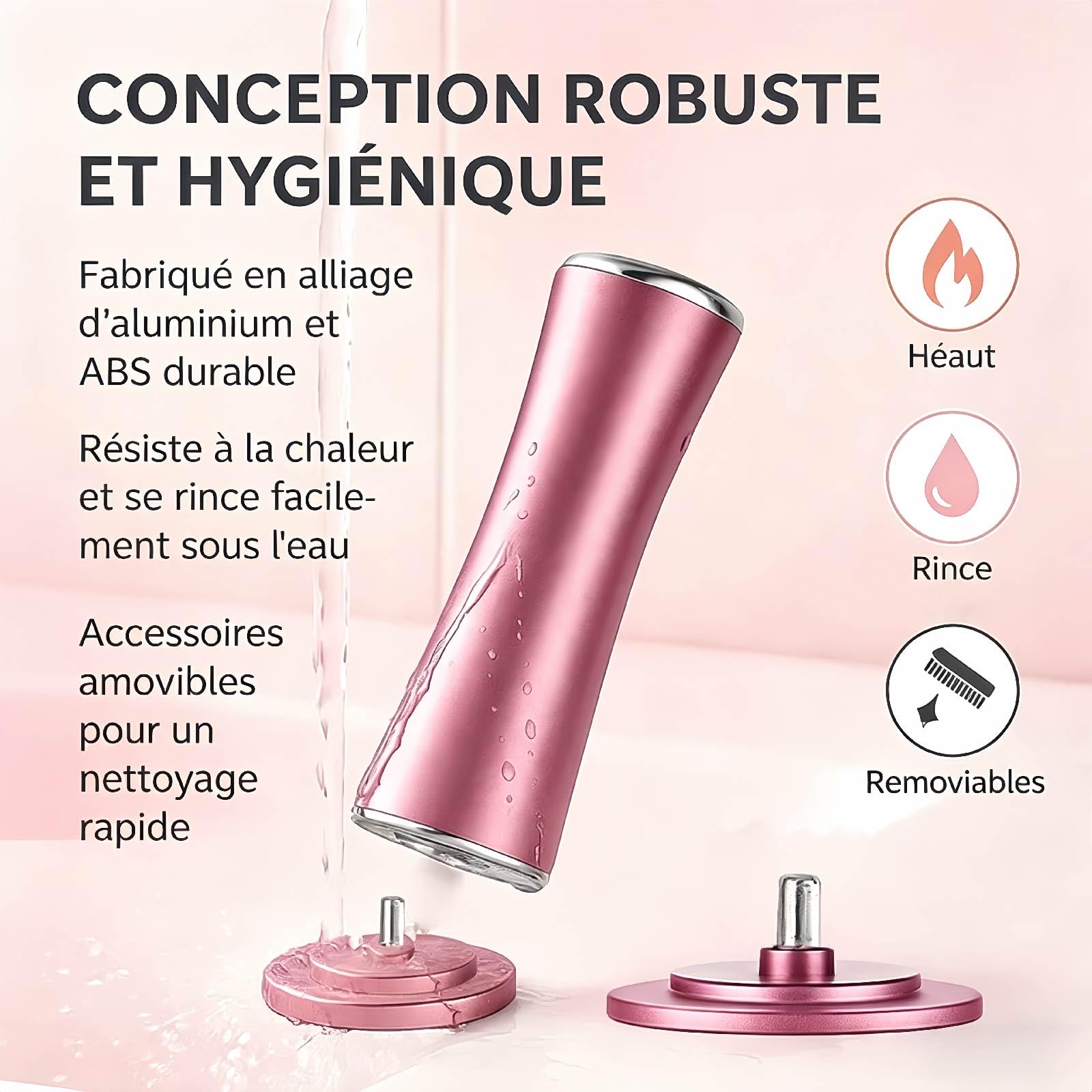 Mielle Glow Pied- Ponceuse Electrique Professionnelle pour Soin des Pieds, Kit Beauté Exfoliant pour Peaux Mortes, Squameuses et Gercées - Comprend 60 Tampons Exfoliants de Rechange (Schwarz)